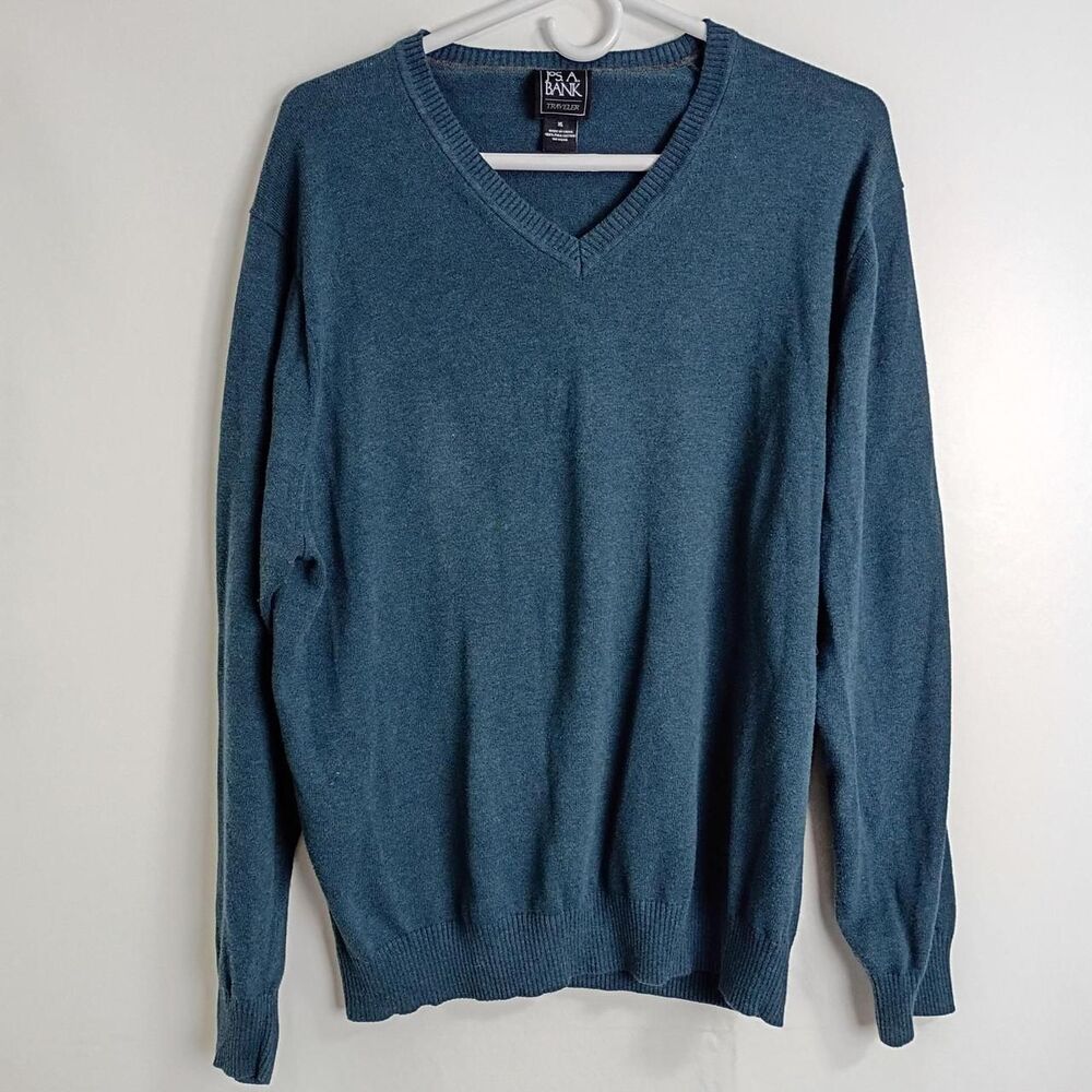 Jos-a-bank Men's Blue and Green Jumper